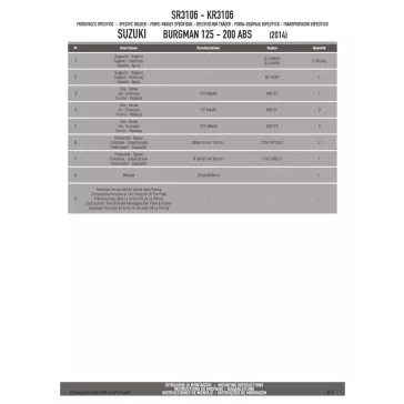   Csomagtartó alap SUZUKI BURGMAN 125-200 K7-K8-K9-L0-L1-L2-L3 (06-13) / SUZUKI BURGMAN 125-200 ABS (14-21) GIVI