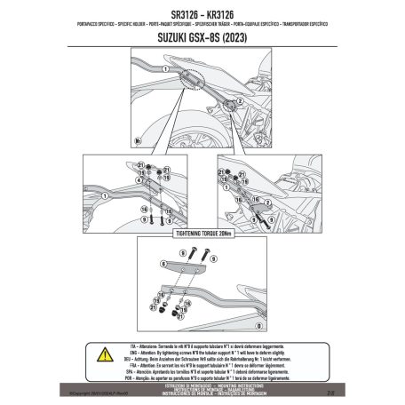 Csomagtartó SUZUKI GSX-8S /8R (2023-2025) GIVI