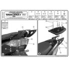 Csomagtartó MBK Flame X 125 (07-12) / Yamaha Cignus X 125 (04-06) / Yamaha Cignus X 125 (07-15) GIVI