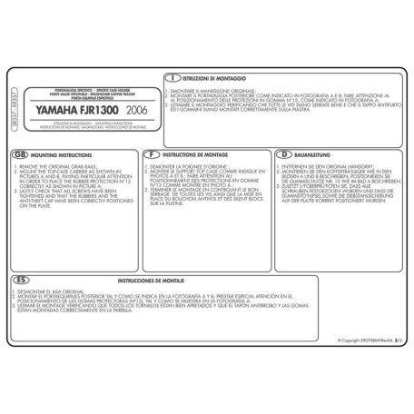 Csomagtartó Yamaha FJR 1300 (06-18) GIVI MonoKEY dobozhoz