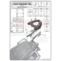   Csomagtartó alap Yamaha XT 1200Z Super Teneré (10-20) / XT 1200ZE Super Teneré (14-20) GIVI