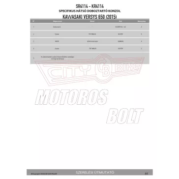 Csomagtartó alap KAWASAKI VERSYS 650 (2015-2026) GIVI