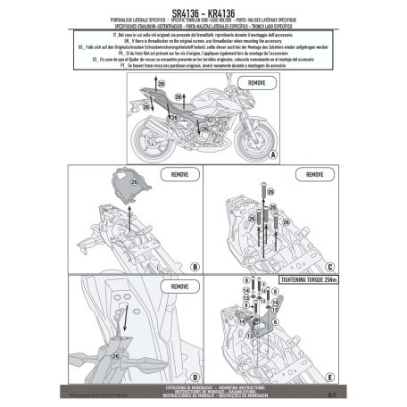 Csomagtartó KAWASAKI Z 500 (2024-2025) GIVI