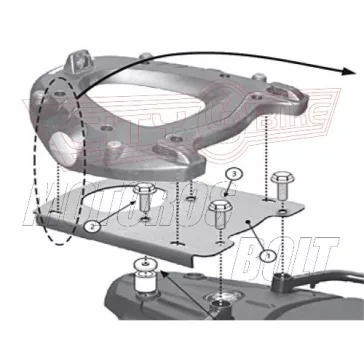   Csomagtartó alap BMW F 650 GS / F 800 (08-17) / F 700 GS (13-17) / F 800 GS Adventure (13-18) GIVI