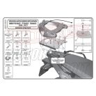 Csomagtartó alap BMW F 650 GS / F 800 (08-17) / F 700 GS (13-17) / F 800 GS Adventure (13-18) GIVI