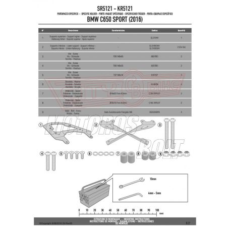 Csomagtartó BMW C 650 Sport (2016-2020) GIVI