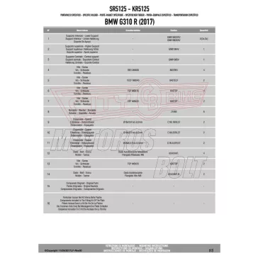 Csomagtartó alap BMW G 310 R (2017-2025) GIVI