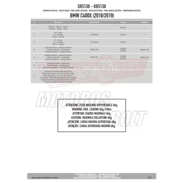 Csomagtartó BMW C 400 X (2019-2024) GIVI