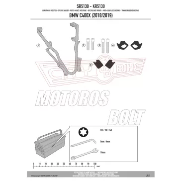 Csomagtartó BMW C 400 X (2019-2024) GIVI