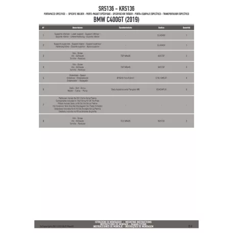 Csomagtartó kiegészítő BMW C 400 GT (2019-2024) GIVI