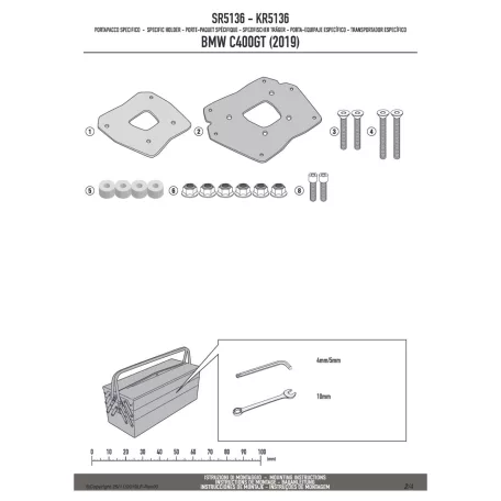 Csomagtartó kiegészítő BMW C 400 GT (2019-2024) GIVI