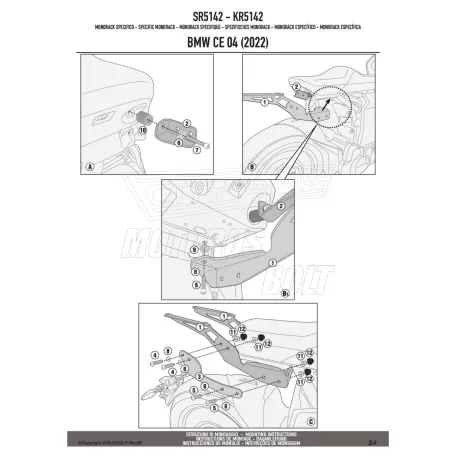 Csomagtartó BMW CE 04 (22-25) GIVI