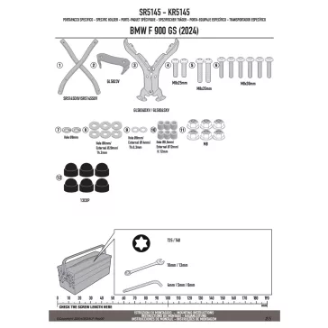 Csomagtartó BMW F 900 GS (2024-2026) GIVI
