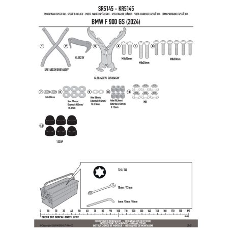 Csomagtartó BMW F 900 GS (2024-2025) GIVI