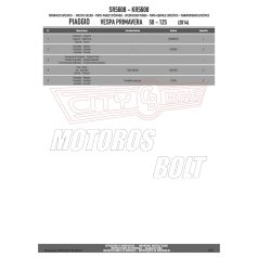   Csomagtartó alap Piaggio Vespa Primavera 50-125-150 (2014-2024) / Piaggio Vespa Sprint 50-125-150 (2014-2024) GIVI