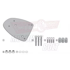   Csomagtartó alap Piaggio Medley 125-150 (2016-2018) / Piaggio Medley 125-150 I-GET Medley S 125-150 (20-24GIVI