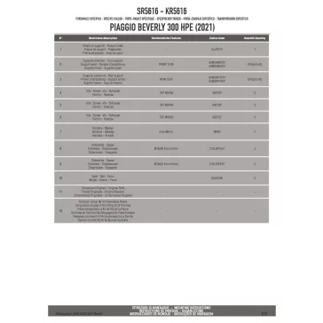   Csomagtartó alap Piaggio Beverly 300-310-400 HPE (2021-2026) GIVI