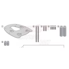 Csomagtartó alap Kymco Xtown 125-300 (2016-2024) GIVI
