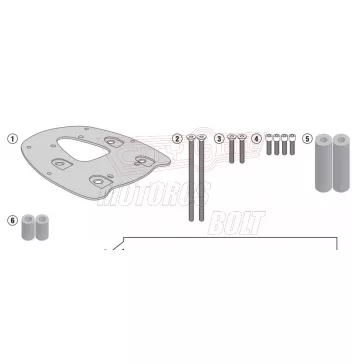 Csomagtartó alap Kymco Xtown 125-300 (2016-2026) GIVI