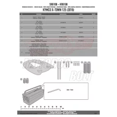 Csomagtartó alap Kymco Xtown 125-300 (2016-2024) GIVI