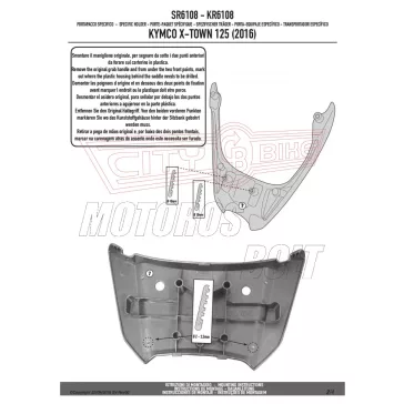 Csomagtartó alap Kymco Xtown 125-300 (2016-2026) GIVI
