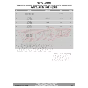 Csomagtartó alap Kymco Agility 300-350 R16 (19-26) GIVI