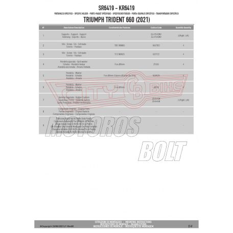 Csomagtartó alap TRIUMPH Trident 660 (21-24) GIVI