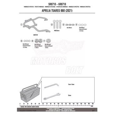 Csomagtartó APRILIA Tuareg 660 (21-26) GIVI