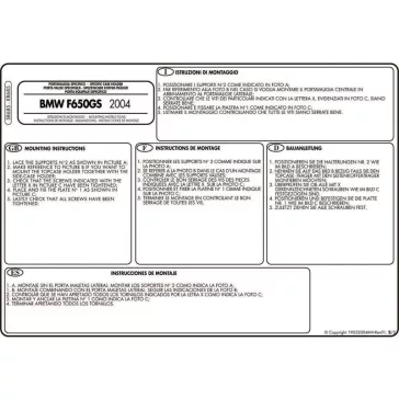   Csomagtartó BMW F 650 GS (04-07) / G 650 GS (11-17) GIVI MonoKEY dobozhoz