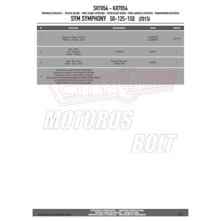 Csomagtartó alap SYM Symphony ST 50-125-200 (2015-2020) GIVI