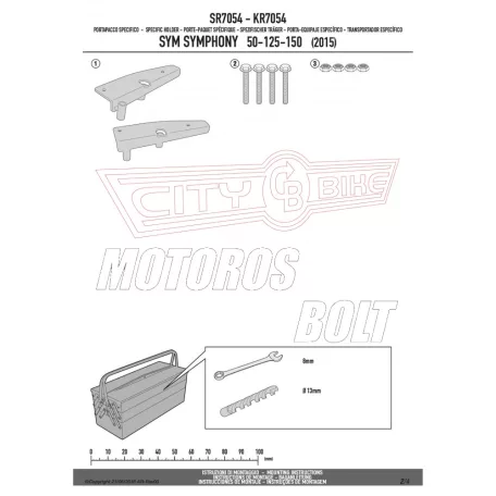 Csomagtartó alap SYM Symphony ST 50-125-200 (2015-2020) GIVI