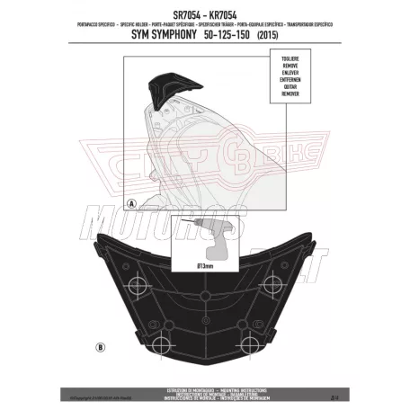 Csomagtartó alap SYM Symphony ST 50-125-200 (2015-2020) GIVI