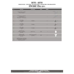 Csomagtartó alap KTM DUKE 125-200-390 (11-16) GIVI