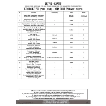   Csomagtartó KTM Duke 790 (2018-2020) / 890 Duke R (2021-2023) GIVI