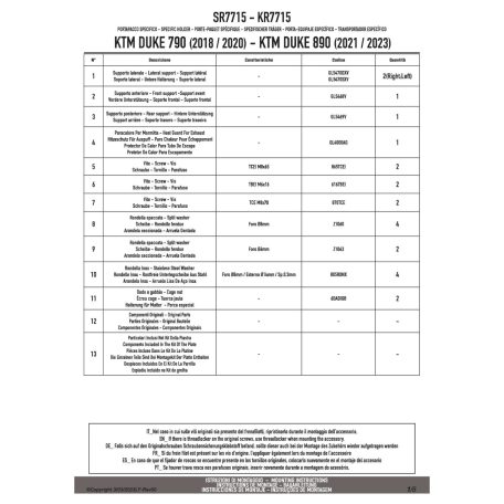 Csomagtartó KTM Duke 790 (2018-2020) / 890 Duke R (2021-2023) GIVI