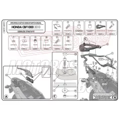 Csomagtartó alap Honda CBF 1000 / CBF 1000 ST (10-14) GIVI