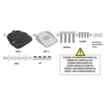 Csomagtartó BENELLI TRK702 / TRK702 X (2023-2025) GIVI
