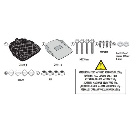 Csomagtartó BENELLI TRK702 / TRK702 X (2023-2025) GIVI