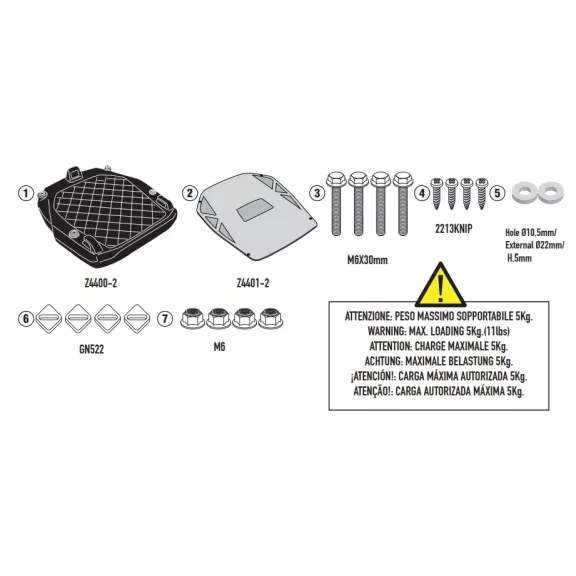 Csomagtartó BENELLI TRK702 / TRK702 X (2023-2025) GIVI Csomagtartó BENELLI TRK702 / TRK702 X (2023-2025) GIVI