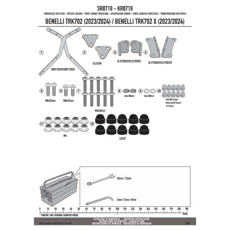 Csomagtartó BENELLI TRK702 / TRK702 X (2023-2025) GIVI
