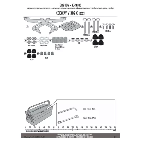 Csomagtartó KEEWAY V 302 C (2023-2025) GIVI