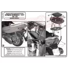 Csomagtartó Kymco Xciting R 300I-500I (09-14) GIVI MonoLOCK dobozhoz