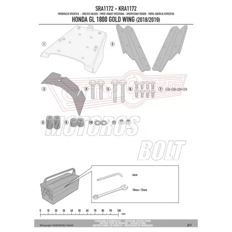 Csomagtartó alap Honda GL 1800 Gold Wing (2018-2024) GIVI