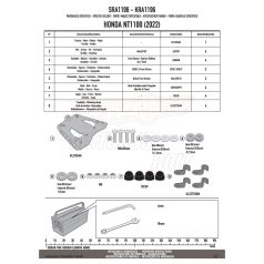 Csomagtartó alap HONDA NT1100 (22-24) GIVI alumínium