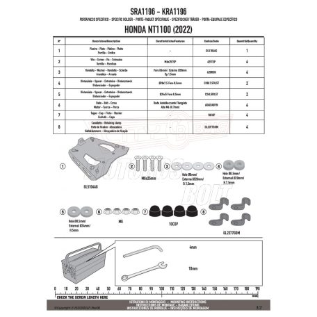 Csomagtartó alap HONDA NT1100 (22-24) GIVI alumínium