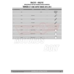   Csomagtartó alap Yamaha XT 1200Z Super Teneré (10-20) / Yamaha XT 1200ZE Super Teneré (14-20) GIVI alumínium