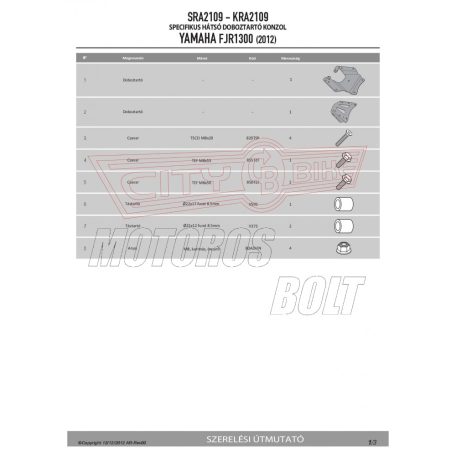 Csomagtartó alap YAMAHA FJR 1300 (06-18) GIVI alumínium