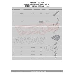   Csomagtartó alap SUZUKI DL 1000 V-STROM (14-16) GIVI alumínium