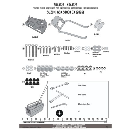 Csomagtartó alap SUZUKI GSX S1000 GX (2024-2025) GIVI