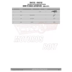   Csomagtartó alap BMW R 1200 GS Adventure (06-13) GIVI alumínium